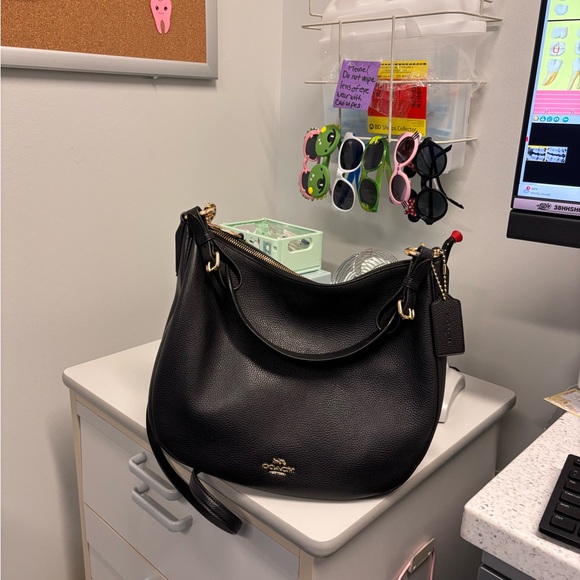 Coach Handbags - Coach Black Hobo Bag with Gold Hardware
